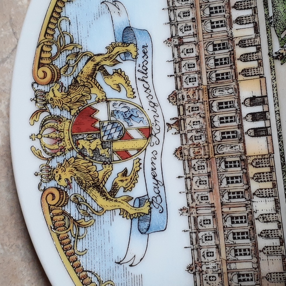 Decorative Plate of König Ludwig the Second, w/Hanging Attachment - Picture 4 of 8